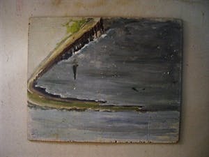 Hildegard Helene Anna Andereija - omstreeks 1935 geschilderd olieverf "Winters Zierikzee" verso "Zeeuwse Kust" kopen? Bied vanaf 1!