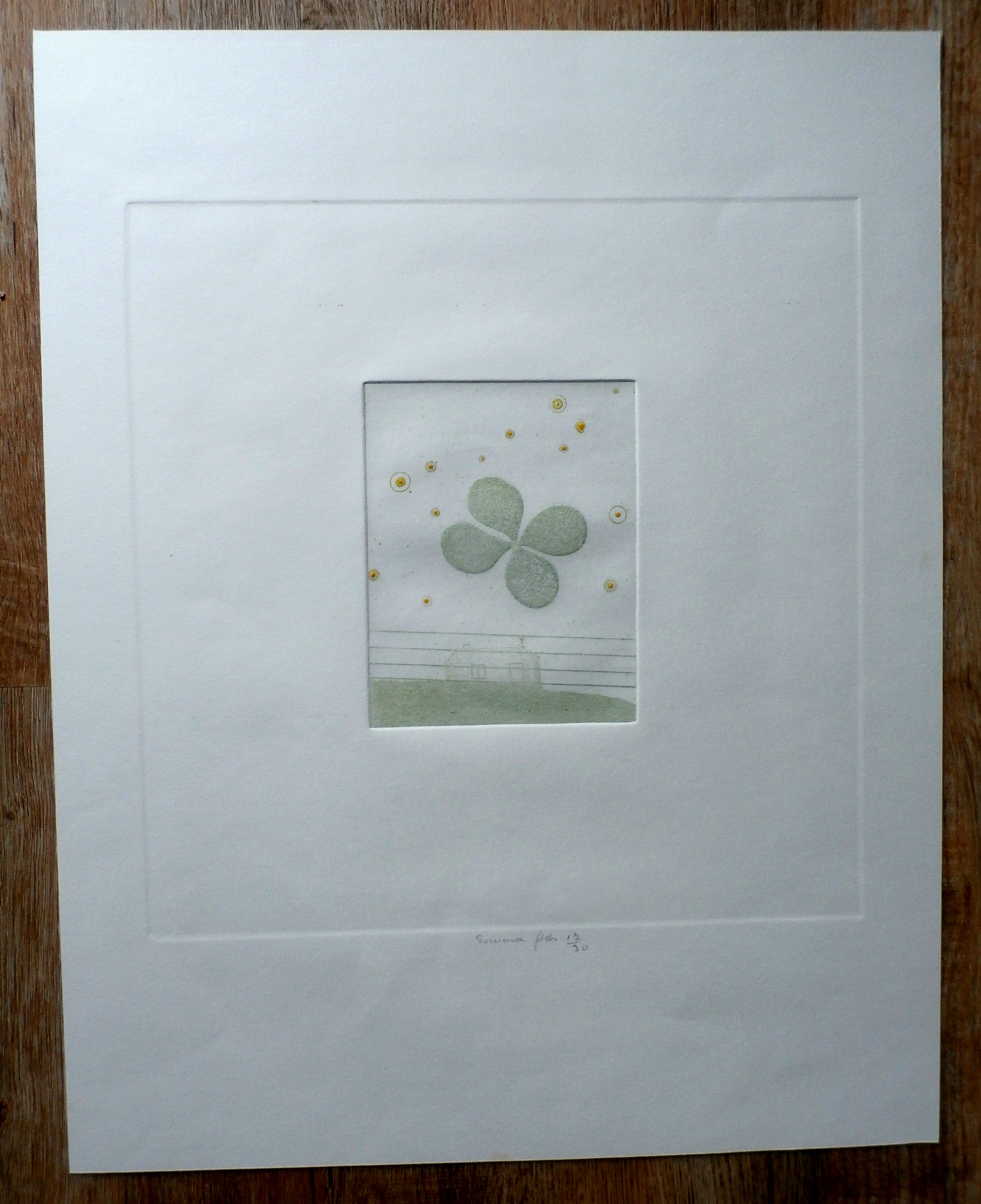 Eduard Flor - Gekleurde ets kopen? Bied vanaf 40!