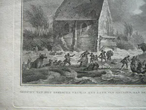 Noach van der Meer - Overstroming bij Heusden 1775 kopen? Bied vanaf 75!
