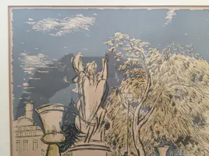 Charles Eyck - Park Parijs. Drukgesigneerd. kopen? Bied vanaf 39!