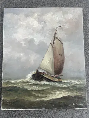 AcheterFranciscus Leonardus Corsius - Franciscus Leonardus Corsius, zeegezicht met zeilboot? Enchérissez de 100!