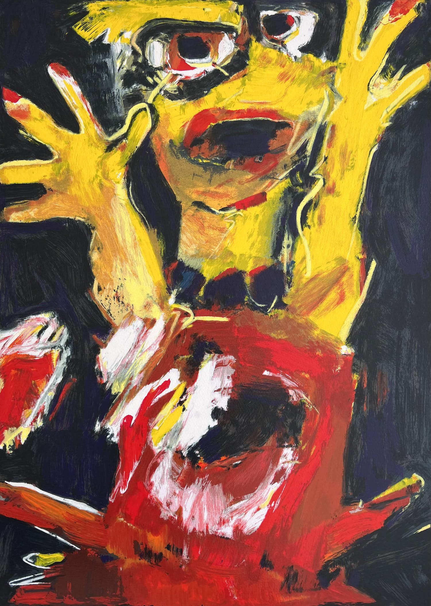 Charlotte Molenkamp - handgesigneerde zeefdruk | 'Dansend Kind' | 1993 kopen? Bied vanaf 1!