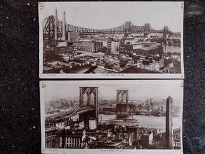 Niet of onleesbaar gesigneerd - 4 foto-briefkaarten met stadsgezicht NEW YORK (davidson bros. / Rotograph Co. kopen? Bied vanaf 1!