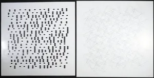 J.G. Haleber - Lot van twee tekening op board, Geometrisch en Rombus kopen? Bied vanaf 1!