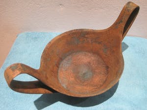 Brons (Onbekend) - Bronzen kylix. kopen? Bied vanaf 35!