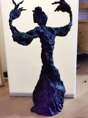 Jan Sierhuis - Tango danseres - groot en zeer zwaar brons verkocht voor € 1250!