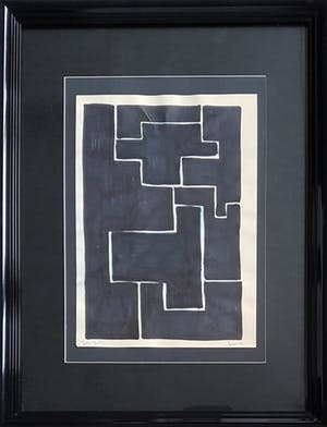 Siep van den Berg - Compositie met zwart kopen? Bied vanaf 100!