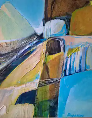 Buy Bernadette Leijdekkers - Uniek, kleurrijk en abstract? Bid from 129!