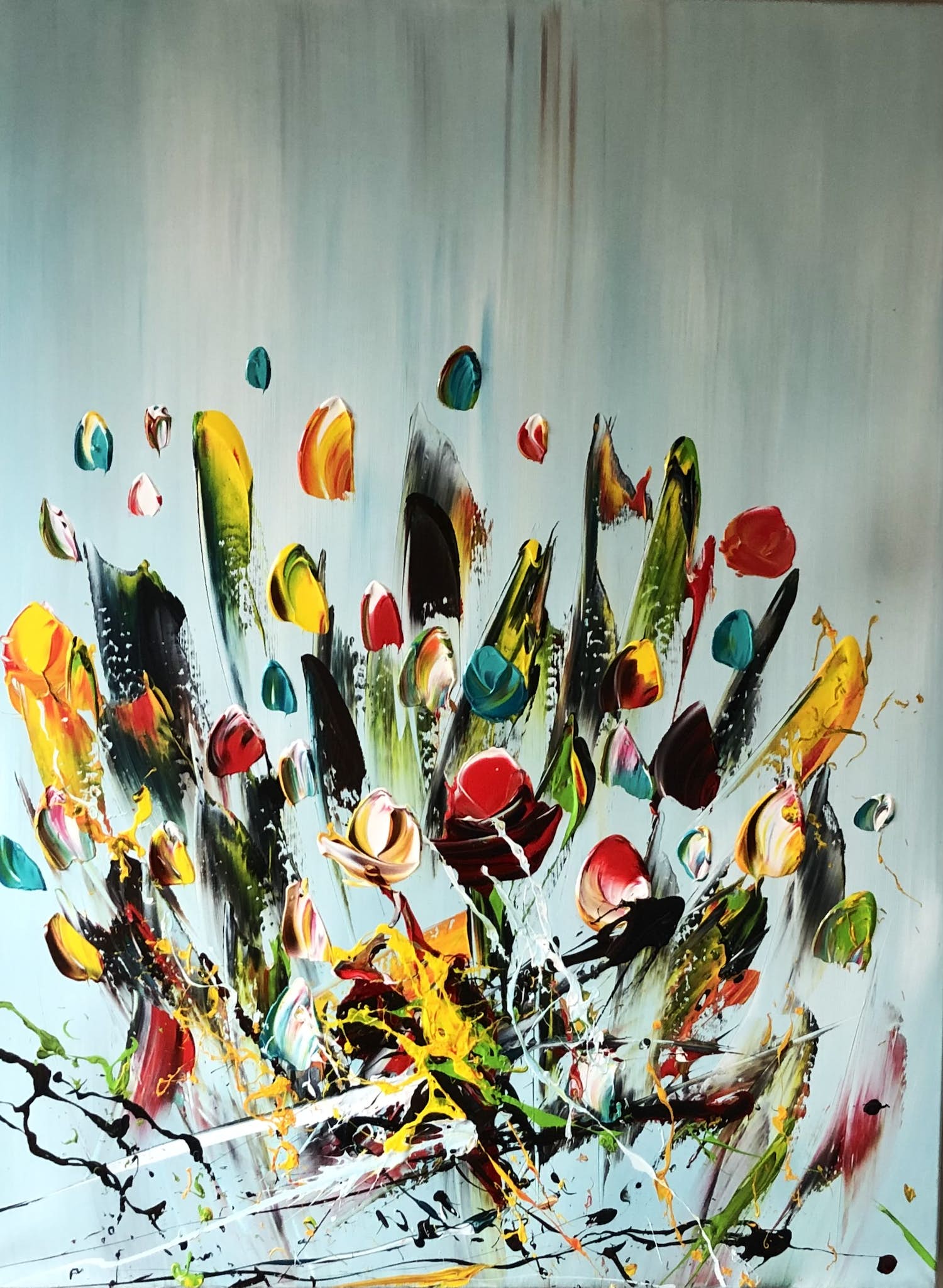 Gena - Fantasie bloemen verkocht voor € 199!