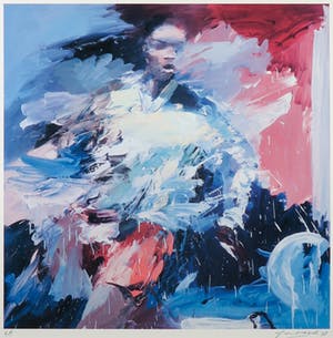 Frank Gude - Litho, Tennis - Ingelijst kopen? Bied vanaf 1!