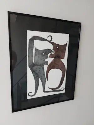 Reinhoud D'Haese - kleurenets - Titel: Spel - oplage 40 stuks - ingelijst - CoBra kopen? Bied vanaf 160!