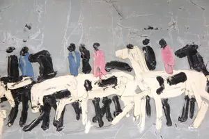 Chris Semmelink - Gemengde techniek op hardboard, Zonder titel - Ingelijst (Zeer Groot) kopen? Bied vanaf 1!