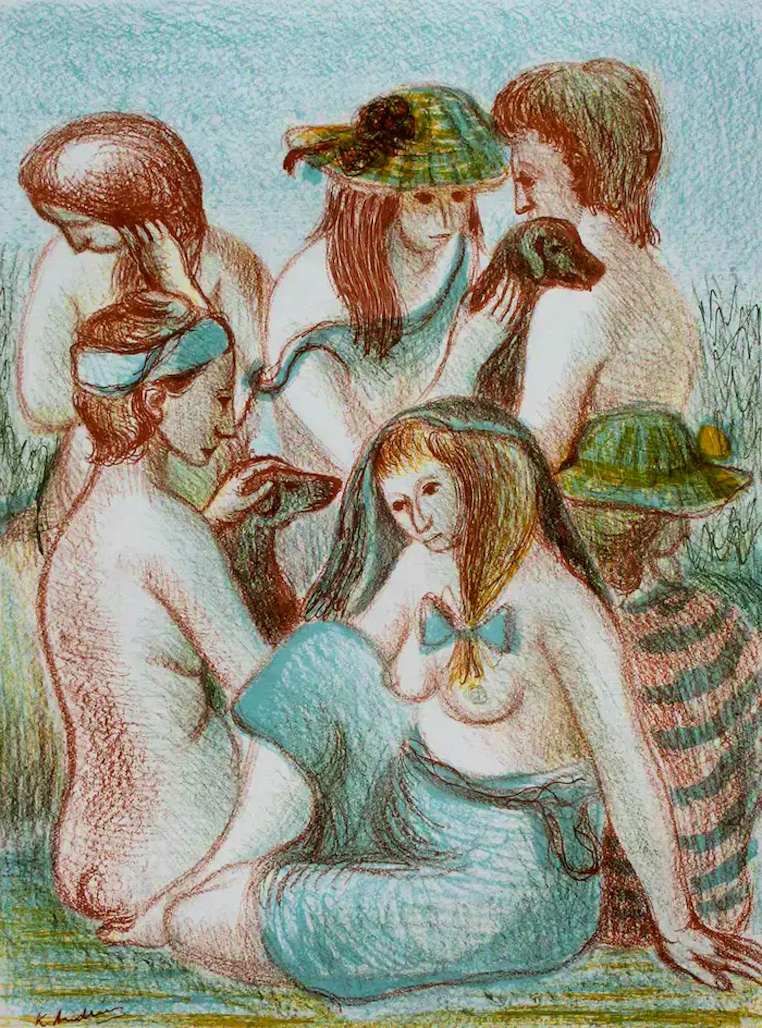 Kees Andrea - Litho: de baadsters I kaufen? Bieten Sie von 49!