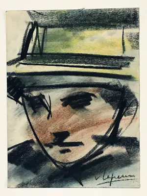 Hans van Ieperen - Twee portretten in pastel kopen? Bied vanaf 150!