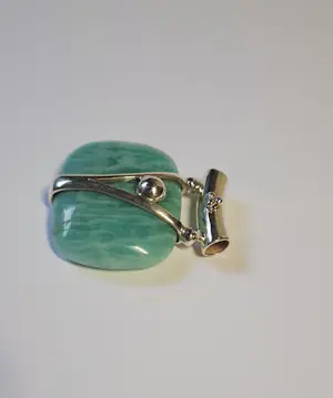 In nieuwstaat zilver 925 zilver echte Amazoniet kopen? Bied vanaf 60!