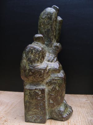 Brons (Onbekend) - Zeer bijzonder zwaar bronzen beeld. kopen? Bied vanaf 750!