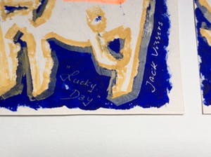 Jack Vissers - Lucky Day + Once in a lifetime - acryl op papier kopen? Bied vanaf 25!