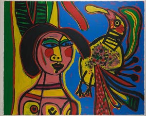 Corneille - Femme avec oiseau kopen? Bied vanaf 350!