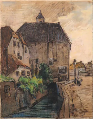 Henk van Leeuwen - Pastel op papier, Zonder titel - Ingelijst kopen? Bied vanaf 1!
