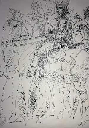 Willem van Konijnenburg - Meerdere ruiters te paard kopen? Bied vanaf 230!