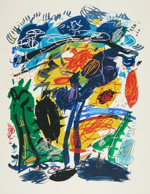 Kees Salentijn - Zeefdruk, Hommage aan Van Gogh IV kopen? Bied vanaf 1!