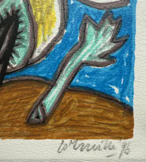 Corneille - handgesigneerde zeefdruk | 'Oiseau' | 1996 kopen? Bied vanaf 10!