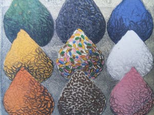 Lon Buttstedt - Nine directions, palm leaf, road - litho kopen? Bied vanaf 10!