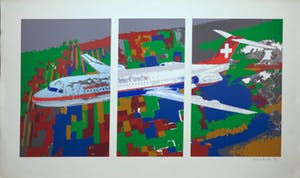 Henk van der Vet - Zeefdruk, Drie zeefdrukken (Groot) kopen? Bied vanaf 1!