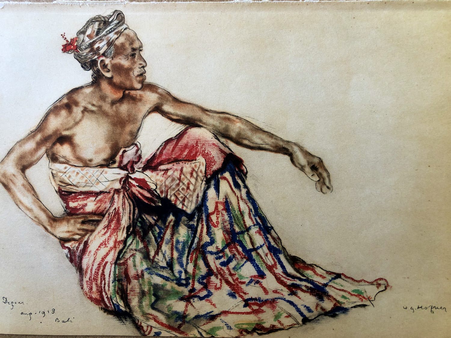 Willem Gerard Hofker - Bapak Defoer- 1918 - Bali verkocht voor € 1!