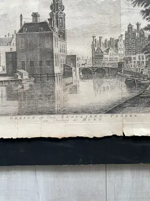Onbekend - Gezigt op den Reguliers-Tooren en Herberg de Munt kopen? Bied vanaf 80!
