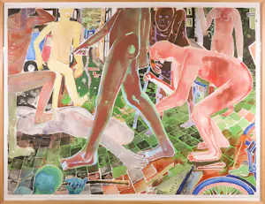 Henri de Haas - Drieluik 'De straat' kopen? Bied vanaf 200!