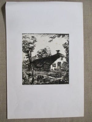 Rein Snapper - Houtsnede boerderij kopen? Bied vanaf 25!