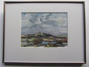 Jan Bom - Aquarel - Duinlandschap kopen? Bied vanaf 45!