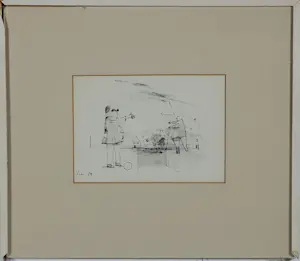 Coen Hennipman - Pentekening op papier, Lot van 10 werken kopen? Bied vanaf 40!