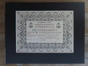Theo Neuhuys - Koninklijke Nederlandse Automobielclub : Getuigschrift kopen? Bied vanaf 35!