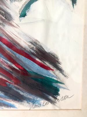 Hans Cornel - Expressionistisch werk - Gemengde techniek, Ingelijst kopen? Bied vanaf 25!