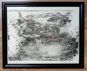 Anton Heyboer - Kleurets 'Haven van Ymuiden' kopen? Bied vanaf 200!