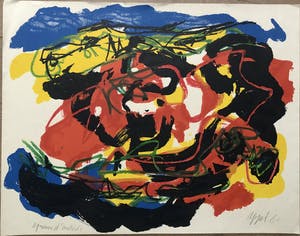 Karel Appel - Abstracte figuren kopen? Bied vanaf 650!