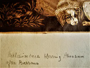 John Baptist Jackson - Engeland 18e eeuw grote houtsnede "Melchisedech & Abraham" kopen? Bied vanaf 53!