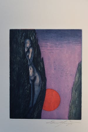 Ernst Fuchs - Hain der Daphne (kleur) kopen? Bied vanaf 175!