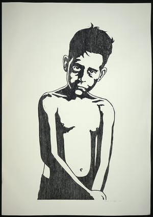 Mariska van Duffelen - Houtsnede, Zonder titel kopen? Bied vanaf 1!