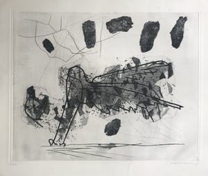 Wout van Heusden - Mooie, grote ets - 1956 - 4/20 kopen? Bied vanaf 1!