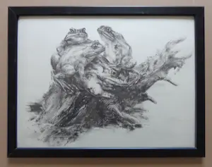 Piet Klaasse - LOT VAN 2 WERKEN / DIEREN / ZW-W OFFSET / 34x44cm / KADER kopen? Bied vanaf 1!