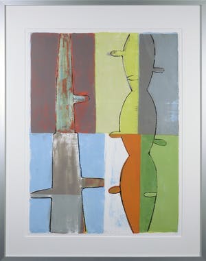 Piet Warffemius - Zeefdruk, Droomtuin - Ingelijst kopen? Bied vanaf 70!