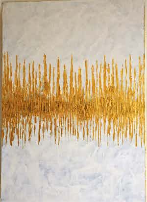 John Foppen - Rapsody in White + Gold......# K 07. XL. GROOT. verkocht voor € 169!