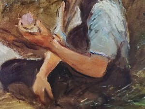 Niet of onleesbaar gesigneerd - Picknick in een korenveld kopen? Bied vanaf 1!