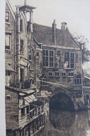 Jan Sirks - Rotterdams stadsgezicht. kopen? Bied vanaf 30!