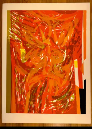 AcheterSeong Moy - Red Tapestry - Zeefdruk - Handgesigneerd !!!? Enchérissez de 150!