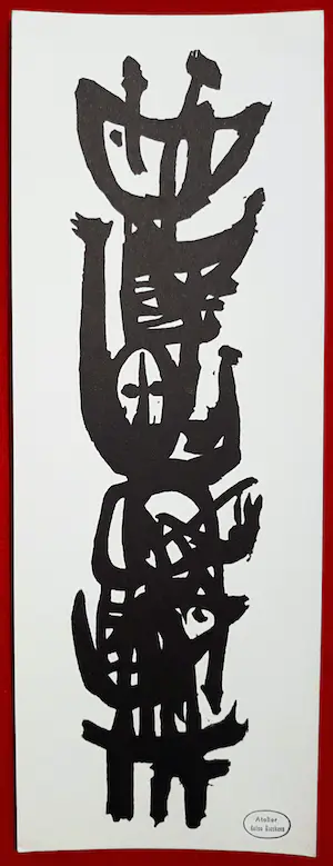 Anton Rooskens - Totem, litho kopen? Bied vanaf 40!