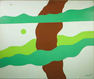 Kornelis Boll - Olieverf op doek, Jugendstill V - Ingelijst kopen? Bied vanaf 100!